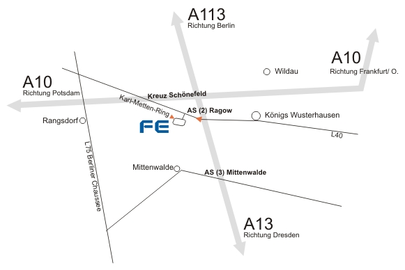 Anfahrt FISCHER ELEKTRONIK