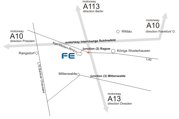 driving directions to FISCHER ELEKTRONIK